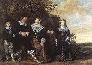 HALS, Frans Family Group in a Landscape oil painting